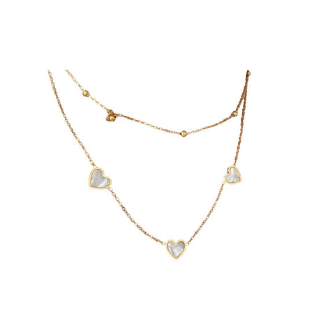 316 Stainless Steel Trible Heart Necklace