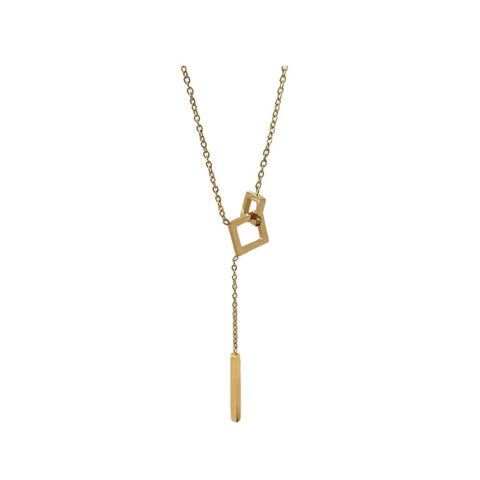 316 Stainless Steel Squares Necklace