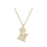 316 Stainless Steel Queen Letterly Necklace