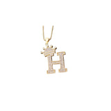 316 Stainless Steel Queen Letterly Necklace