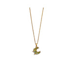316 Stainless Steel Crescent Queen Necklace