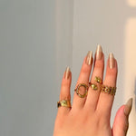 316 Stainless Steel House Of The Rings(4pcs)
