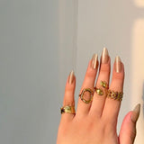 316 Stainless Steel House Of The Rings(4pcs)