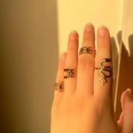 316 Stainless Steel Realm of The Rings(4pcs)