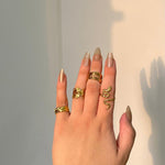 316 Stainless Steel Realm of The Rings(4pcs)