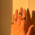 316 Stainless Steel Realm of The Rings(4pcs)