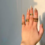 316 Stainless Steel Realm of The Rings(4pcs)