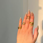 316 Stainless Steel Realm of The Rings(4pcs)