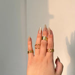 316 Stainless Steel Realm of The Rings(4pcs)