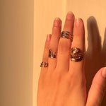 316 Stainless Steel Realm of The Rings(4pcs)