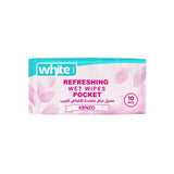 White Pocket Wet Wipes