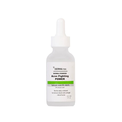 Derma Ten Acne Fighting Power Serum Salicylic Acid 2%+HA