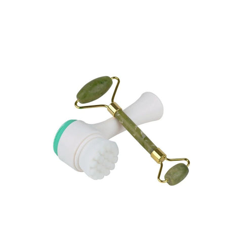 Jade Roller + Facial scrub Set