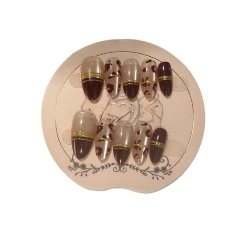 False Nails Press On Hand Made Stripes 10Pcs