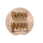 False Nails Press On Hand Made Stripes 10Pcs
