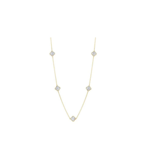 316 Stainless Steel Four Leaf Necklace W