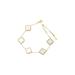 316 Stainless Steel Four Leaf Bracelet W