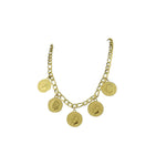 316 Stainless Steel Golden Coin Necklace