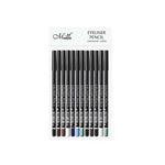 M.n Menow Eyeliner Pencil Set Multicolor - 12 Pcs