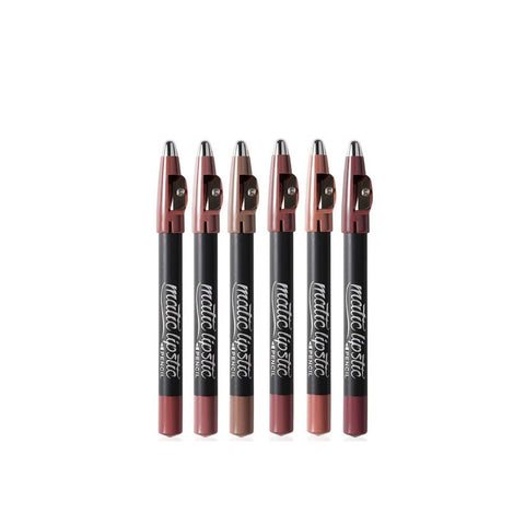 M.n Menow Pro Mattic Lipstic Pencil Set With Sharpener