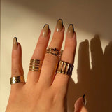 316 Stainless Steel Queen Of The Rings(4pcs)