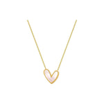 316 Stainless Steel Pearl Heart Necklace