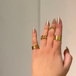 316 Stainless Steel Realm of The Rings(4pcs)