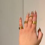 316 Stainless Steel Realm of The Rings(4pcs)