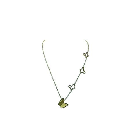 316 Stainless Steel Butterfly Queen Necklace