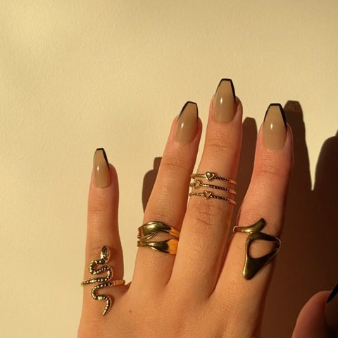 316 Stainless Steel Queen Of The Rings(4pcs)