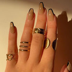 316 Stainless Steel Queen Of The Rings(4pcs)