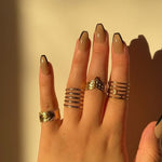 316 Stainless Steel Queen Of The Rings(4pcs)