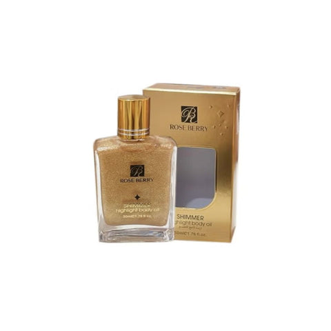 Rose Berry Shimmer Highlight Body Oil