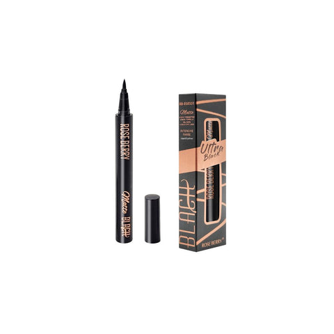 Rose Berry Ultra Black Liquid Eyeliner Intensive Fabre