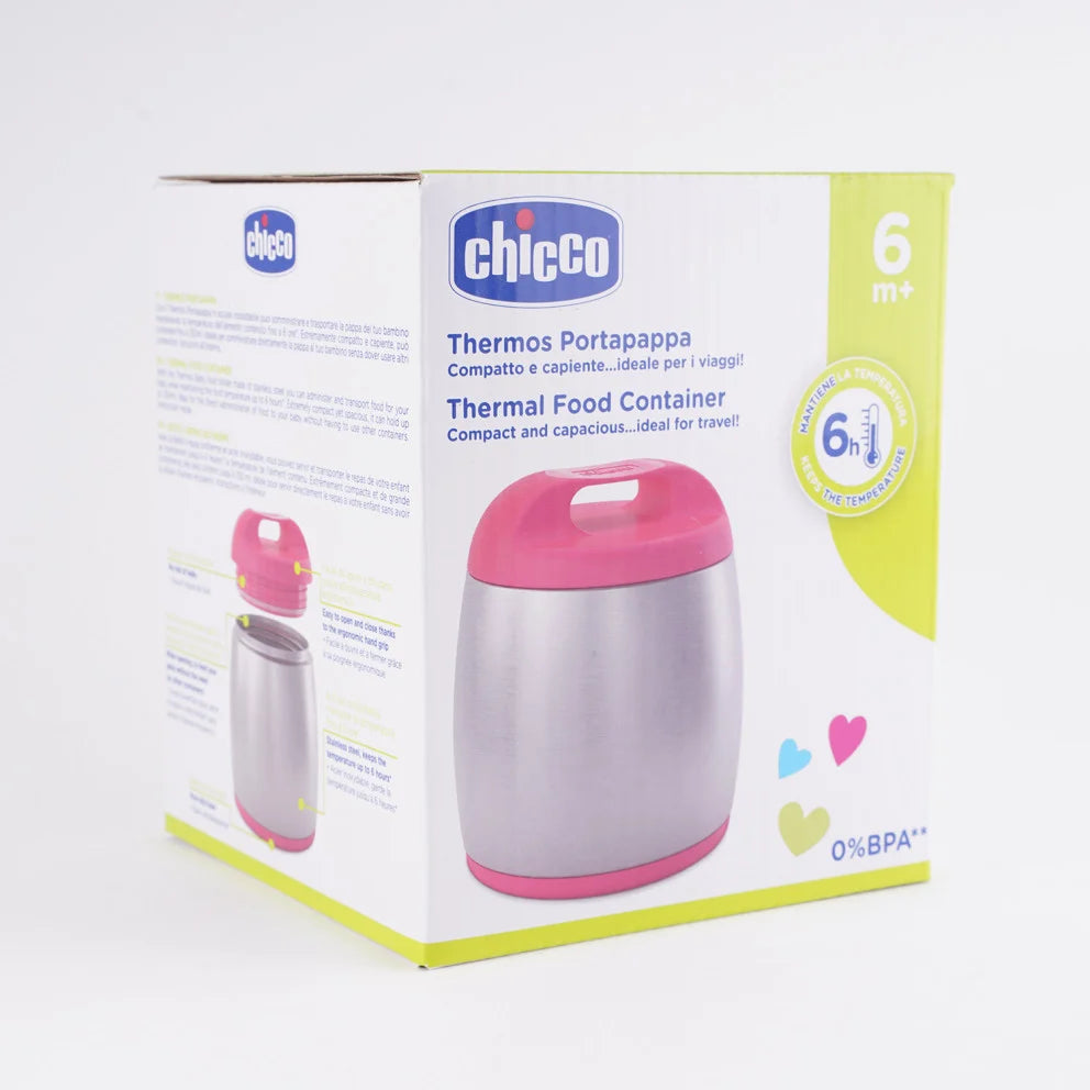 Chicco Thermos Portapappa rosa 350ml 6m+