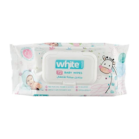 White Baby Wet Wipes